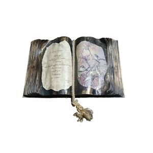 Vintage 1986 Judith Bond "I Love You" Decorative Book Plaque Birds